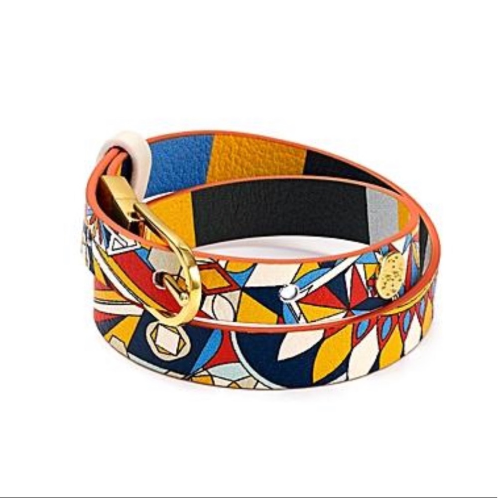Tory Burch Leather Wrap Bracelet